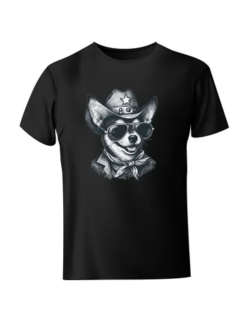 Koszulka chihuahua cowboy