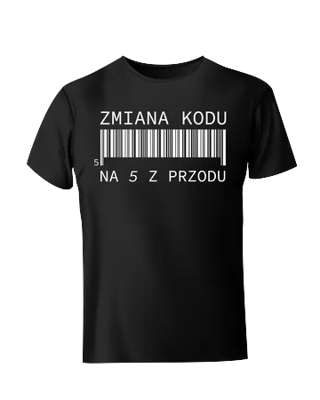 Koszulka zmiana kodu na 5 z przodu