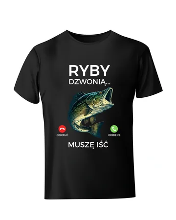 Koszulka ryby dzwonią muszę iść